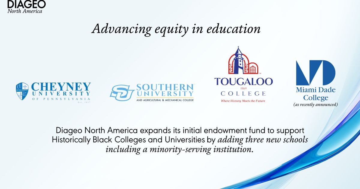 Diageo North America Expands HBCU Endowment To Help Advance Equity In ...