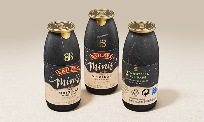 Baileys paper-based bottle trial